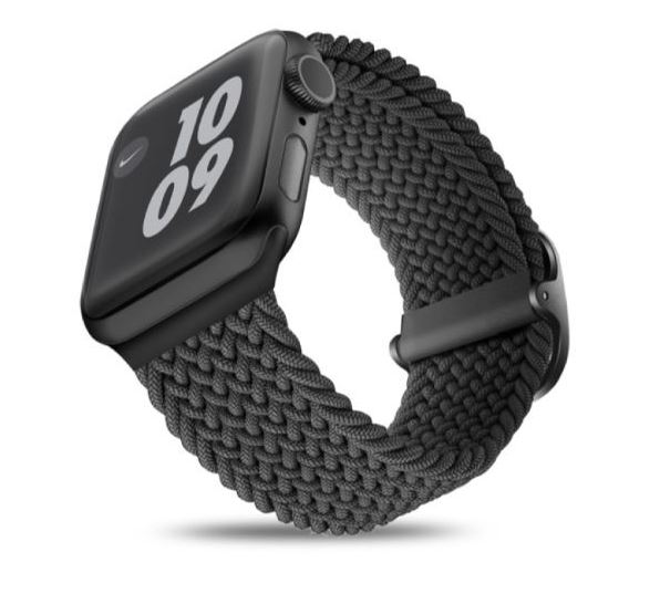 Viva Madrid Crisben Watch Strap, Replacement Bracelet Wrist Strap Wristband Compatible for Apple Watch 42/44mm - Black