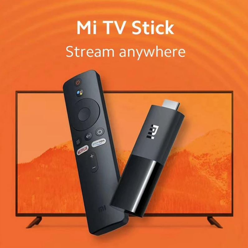 Xiaomi Mi TV Stick with Bluetooth Remote, Plug the stick into any TV, Monitor or Projector with an HDMI Port, Android TV 9.0, Light & Portable TV Stick, Easy to Set-up - Black