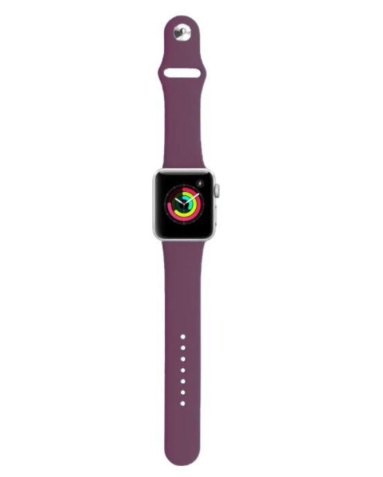 Porodo iGuard Silicone Watch Band Compatible for Apple Watch 38/ 40/ 41mm -Orchid